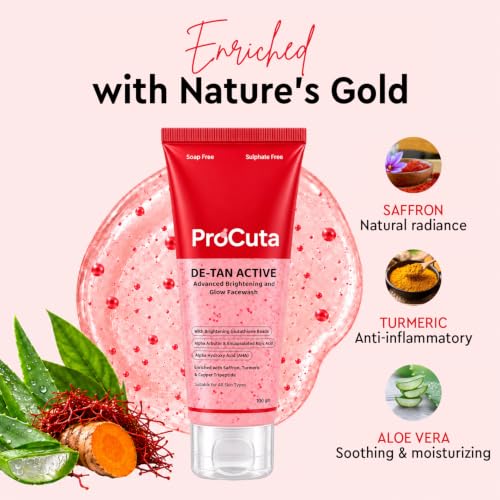 ProCuta De-Tan Active Brightening Face Wash, 100 g - Image 5