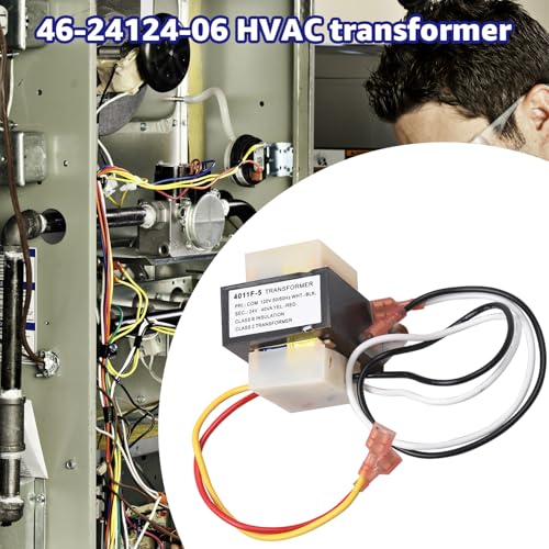 46-24124-06 hvac transformer replacement for rheem furnace parts 40 va 12024v channel 2 hole mount model