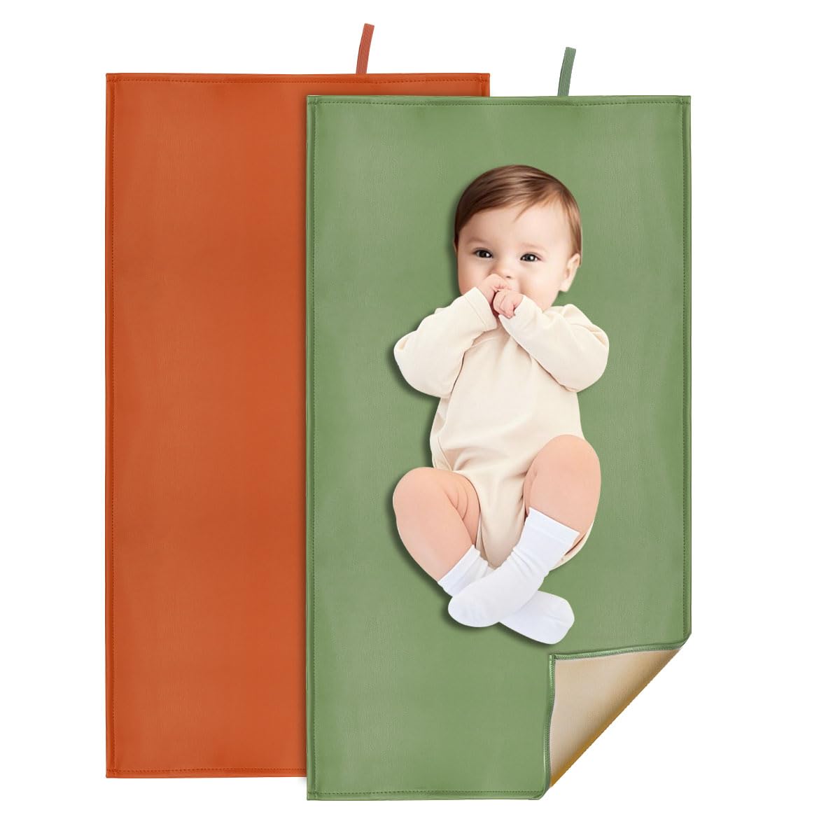 2 Pack Wipeable Diaper Changing Pad for Baby, Portable Baby Changing Mat for Travel or Home, Foldable Mat Fits Perfectly in Diaper Bag (67-08) 2 Pack Wipeable Diaper Changing Pad for Baby, Portable Baby Changing Mat for Travel or Home, Foldable Mat Fits Perfectly in Diaper Bag (67-08)