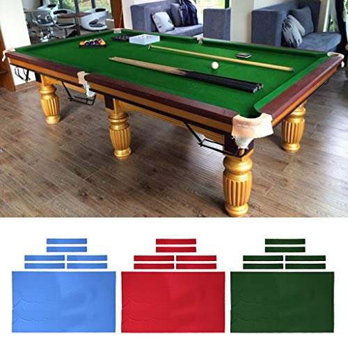 Kit di ricambio in feltro per tavolo da biliardo, resistente tovaglia da snooker con sei panni inferiori per giochi di biliardo