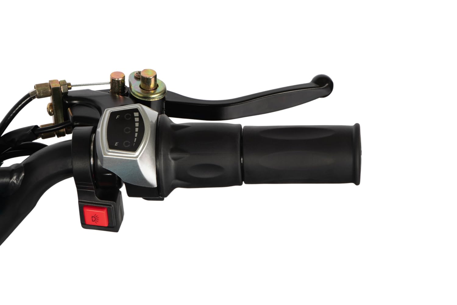 Eco Python Cross 1000W 36V Mini Kinderquad 6 Zoll Elektro Quad LED Drossel Rückwärtsgang Ladeanzeige (Rot)