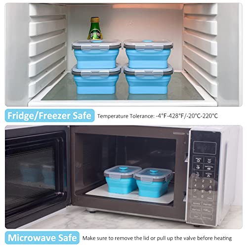 Collapsible-Food-Storage-Containers-with-Lids-Vent-118-oz-Kitchen-Stacking-Silicone-Collapsible-Meal-Prep-Container-Set-for-Leftover-Microwave-Freezer-Dishwasher-Safe-Blue-Small-4-Pack