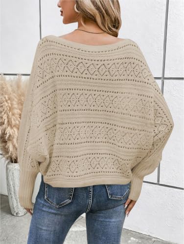 Image of Cakulo Womens Off Shoulder Oversized Pullover Knit Sweater