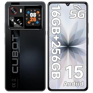 CUBOT X100 5G Handy Ohne Vertrag, 16GB RAM+256GB ROM, Android 15 Smartphone Ohne Vertrag, 6.88'' HD+/120Hz, 1.72" Rear Bildschirm, 5100mAh/33W, 64MP Kamera, MTK7025, Dual 5G SIM Handys/NFC/Face ID