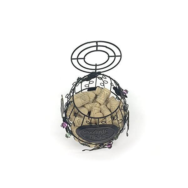 Mind Reader Wine Barrel Cork Holder, Wine Cork Holder, Cork Storage, Bronze - Image 3