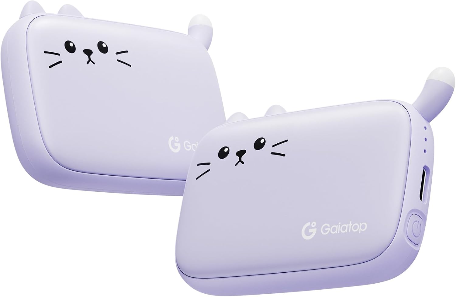 Gaiatop Electric Hand Warmers Rechargeable 2 Pack 0.6 in Ultra-Slim Warmers | 3 Levels, Winter Essential for Golf, Walking, Office &amp; Commute, Cute Gifts for Women Stocking Stuffers for teen