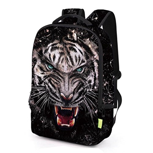 Preisvergleich Produktbild Resplend Unisex 3D Graffiti Drucken Reisetasche Rucksack Freizeit Backpacks schulrucksack Sport Beiläufig Reißverschluss Reiserucksack Schulter Bookbag (J)