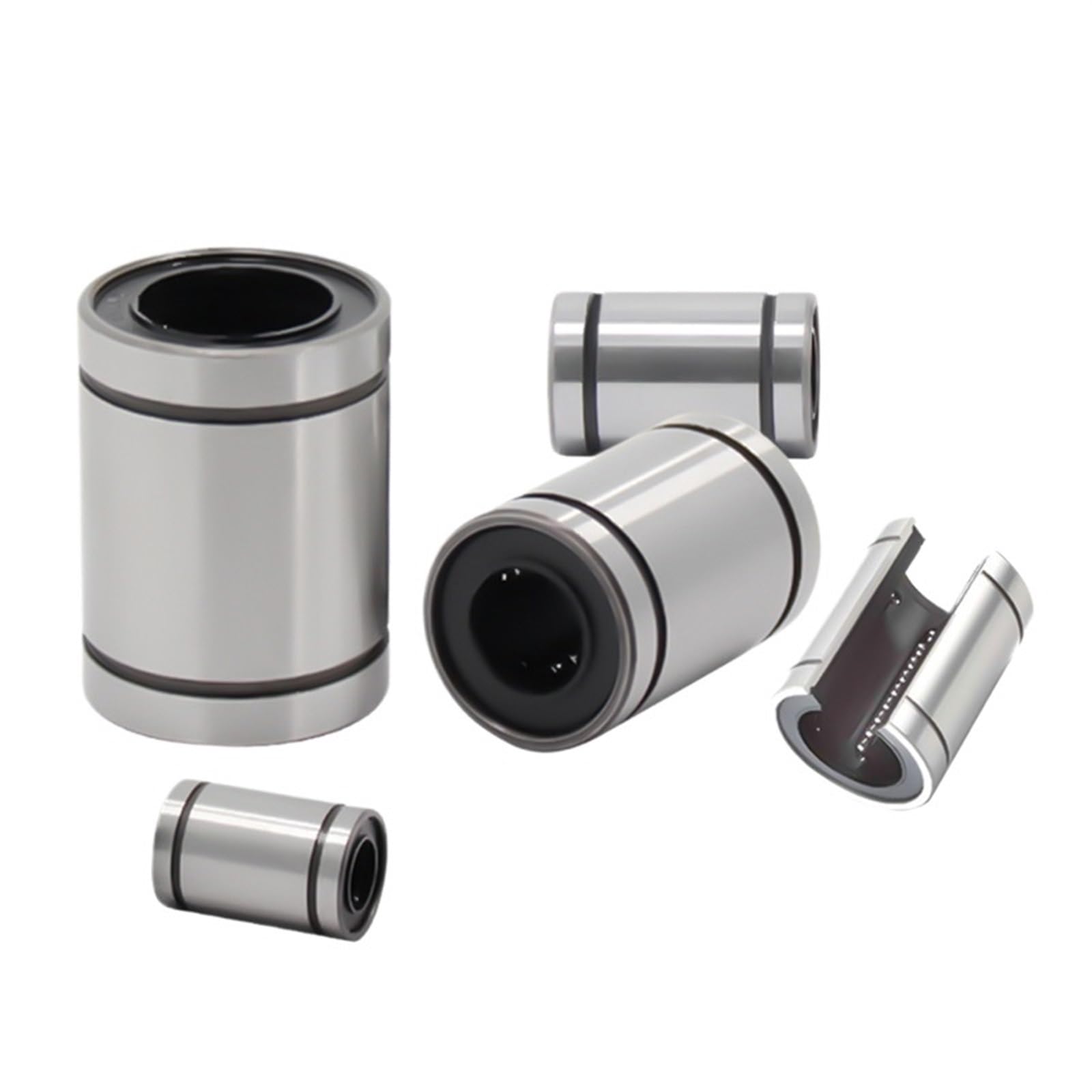 Lot de 10 roulements linéaires LM8SUU 8x15x17 mm for tiges, Rails de Guidage linéaires, pièces d'arbre linéaire