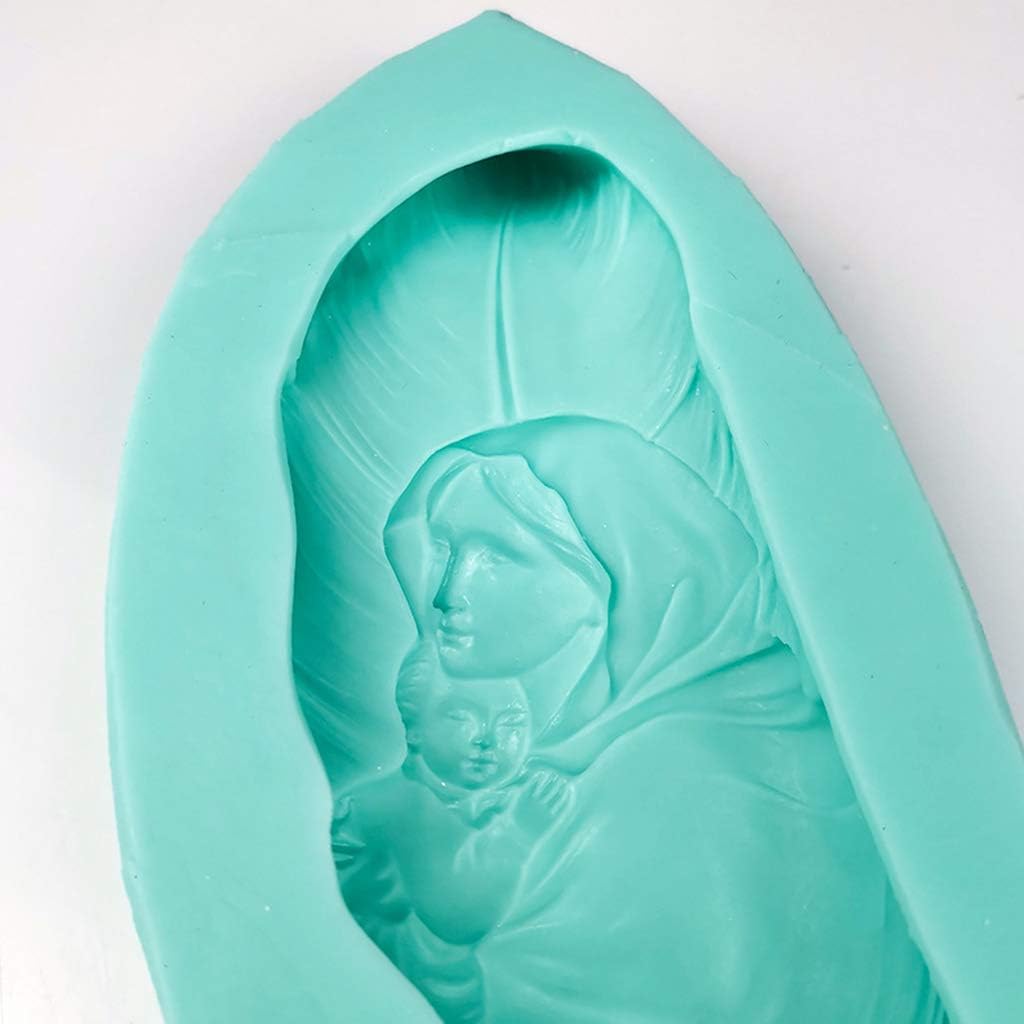 Mother And Son Silicone Molds For Cake Chocolate Fondant Mold Sports Soap Clay Baking Tools