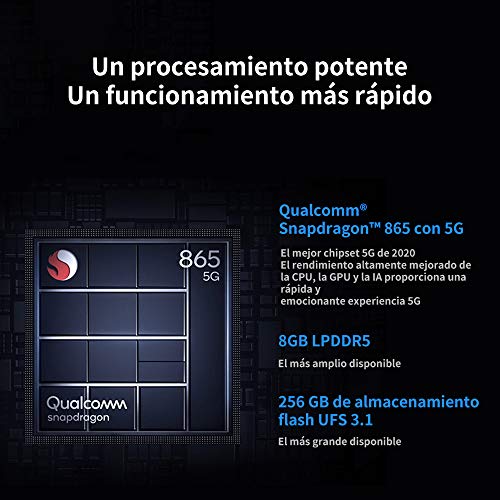 Xiaomi Mi 10T Smartphone 6+128 GB, Snapdragon 865 5G, 64 MP+20 MP Kamera, 6,67 Zoll DotDisplay, NFC-Unterstützung 5000 mAh, Global Version, Silber, Accesorios Nicht enthalten (Generalüberholt) – Bild 3