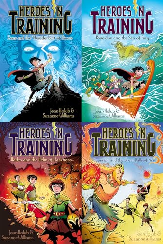 The Heroes in Training Collected Set: Zeus and the Thunderbolt of Doom; Poseidon and the Sea of Fury; Hades and the Helm of Darkness; Hyperion and the Great Balls of Fire