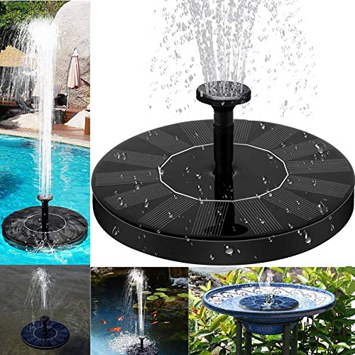 JunziWing Yeahmart Floating Solar Powered Water Fountain Pump Pond Tank Pool Bird Bath Fountain Outdoor Garden Patio Decor Lawn Decoration