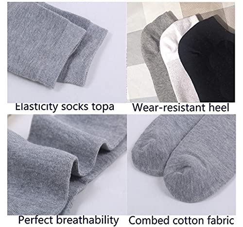 6 Pairs Womens & Men Dress Socks Crew Socks Casual Moisture Wicking Athelic Solid High Ankle3