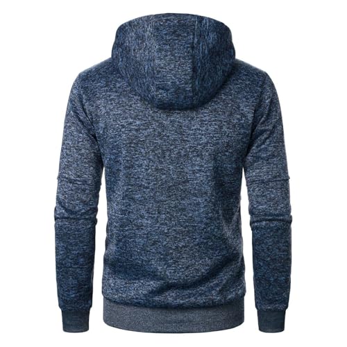 Uillui Mens Active Zip up Hoodie Lightweight Casual Long Sleeve miniatura 3