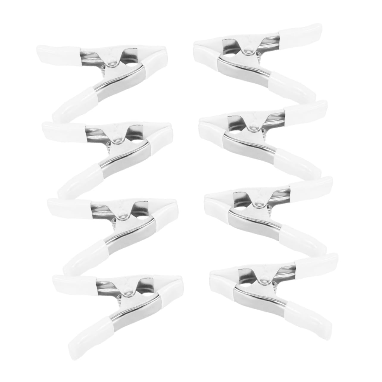 Mipcase Professional Heavy Duty Spring Clamps 8pcs for Backdrop Sturdy PVC and Chrome