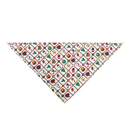 ULTECHNOVO 4 PeÃ§as de Natal Cachecol Cachecol Pet Bandana Pet Cachecol LenÃ§o Triangular Bibs Fanta