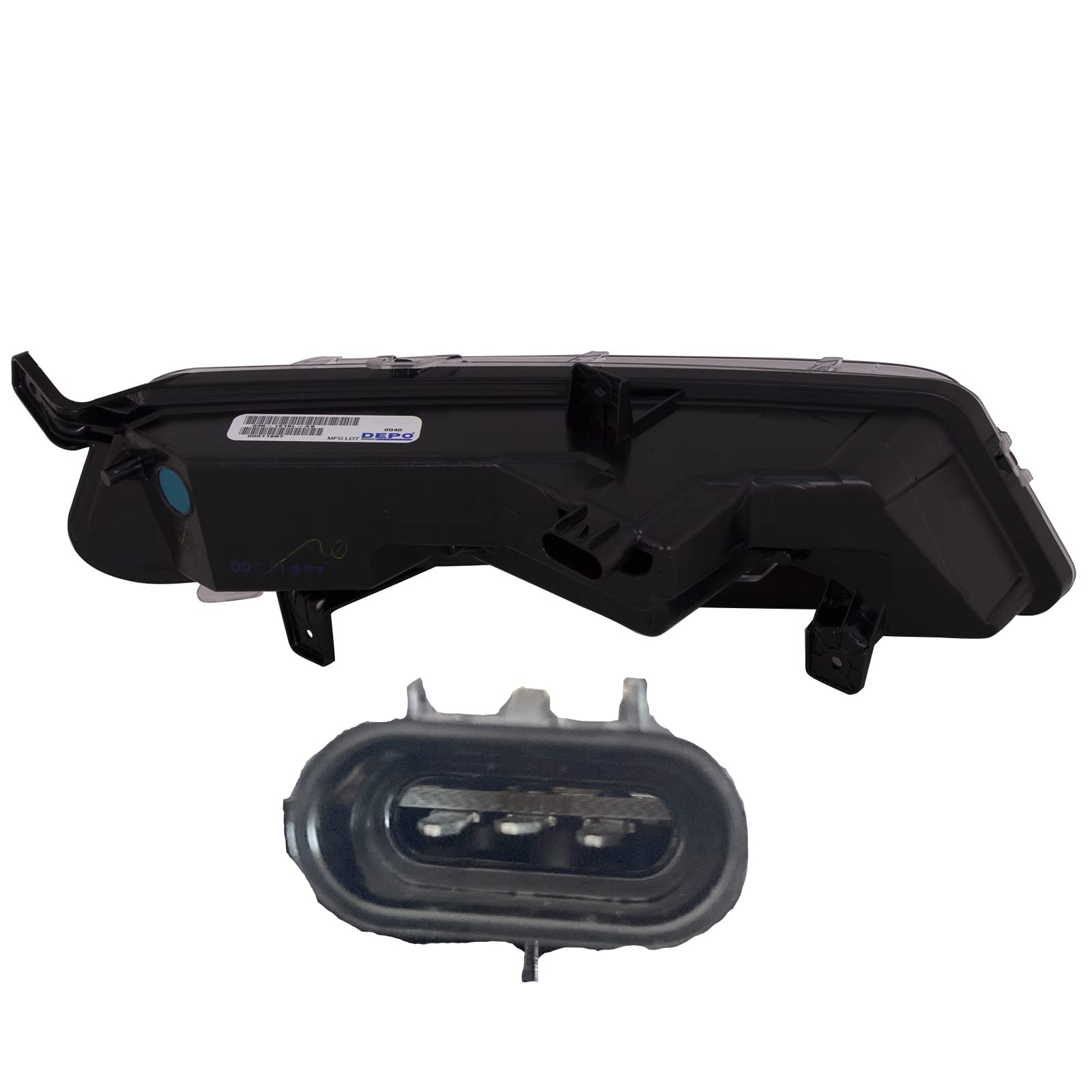 HEADLIGHTSDEPOT Chrome Housing LED Daytime Running Light Compatible with Chevrolet Impala 2014-2020 LTZ Includes Right Passenger Side Daytime Running Light