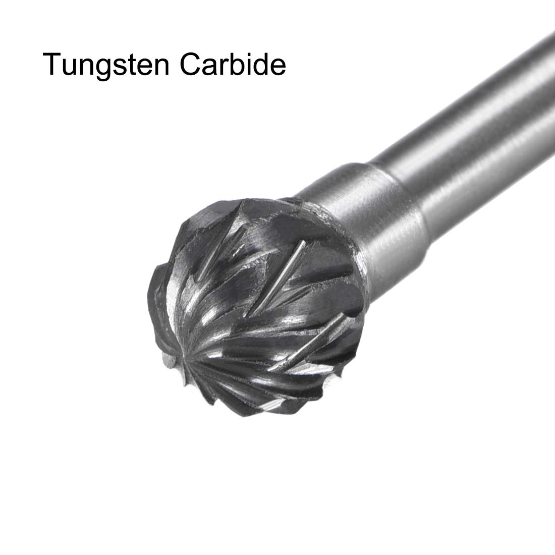 uxcell 3pcs Tungsten Carbide Rotary Files 1/8" Shank, Double Cut, 6mm Dia — Amazon image 3