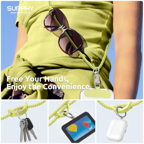 Image of SURPHY Phone Lanyard Crossbody, Phone Strap Crossbody with 2 Tether Tabs