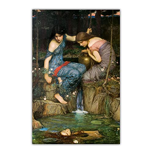 Peinture 5D complète William Waterhouse nymphes décoration murale toile strass 50x61