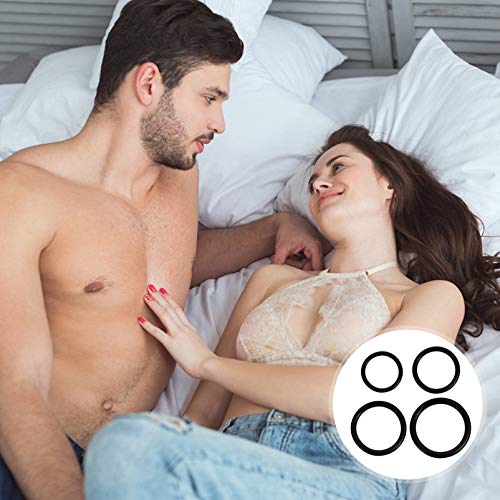 HEALLILY 4 StSilen Pennis Ringen Rubber LLp Plezier Langer Harder Sterker Blijvende Enhancer Training Erectie Sex… - Image 5
