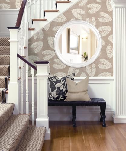 Image of Howard Elliott Collection George Round Glossy White Wall Mirror, Bevelled Vintage Hanging Wood Framed Vanity Mirrors for Home Decor, Living Room, Bathroom, Bedroom, or Hallway, 36 Inch Round