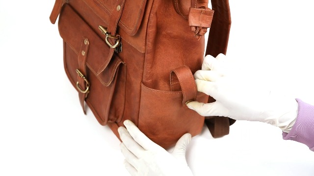 ブラウンレザー バックパック Amazon.com: 17-inch Brown Mens Leather Backpack Large Vintage