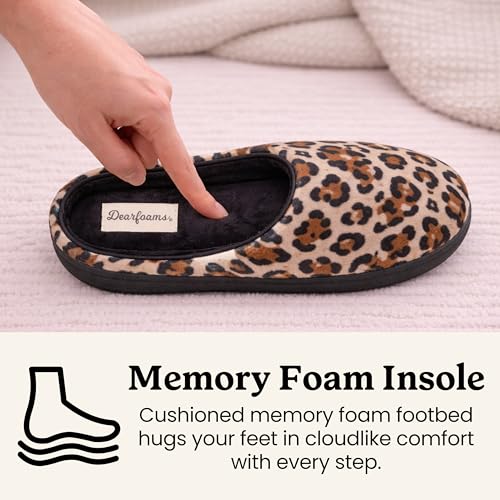 Image of Leslie Terry Clog House Shoes with Memory Foam, Indoor Slippers with Wide Widths