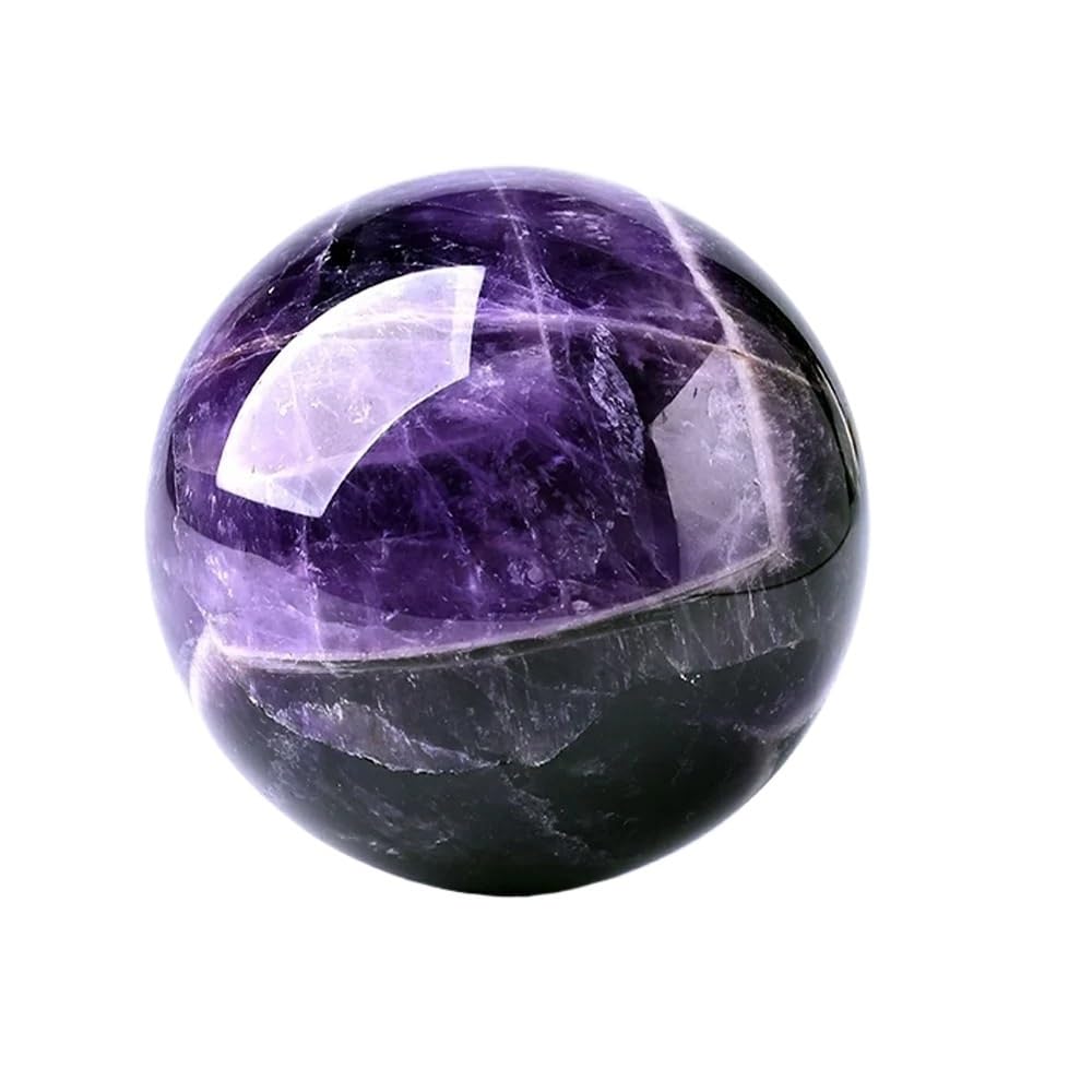 Huffa Purple Natural Dream Amethyst Polished Massage Sphere Ball - Crystal Home Decor And Relaxation Tool(Diameter 5-6Cm)
