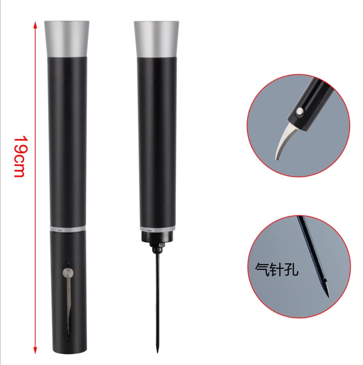 Cavatappi Ad Aria Compressa Professionale - Apri Bottiglie Di Vino In Acciaio Inox, Regalo Elegante Rosso - Foto 12