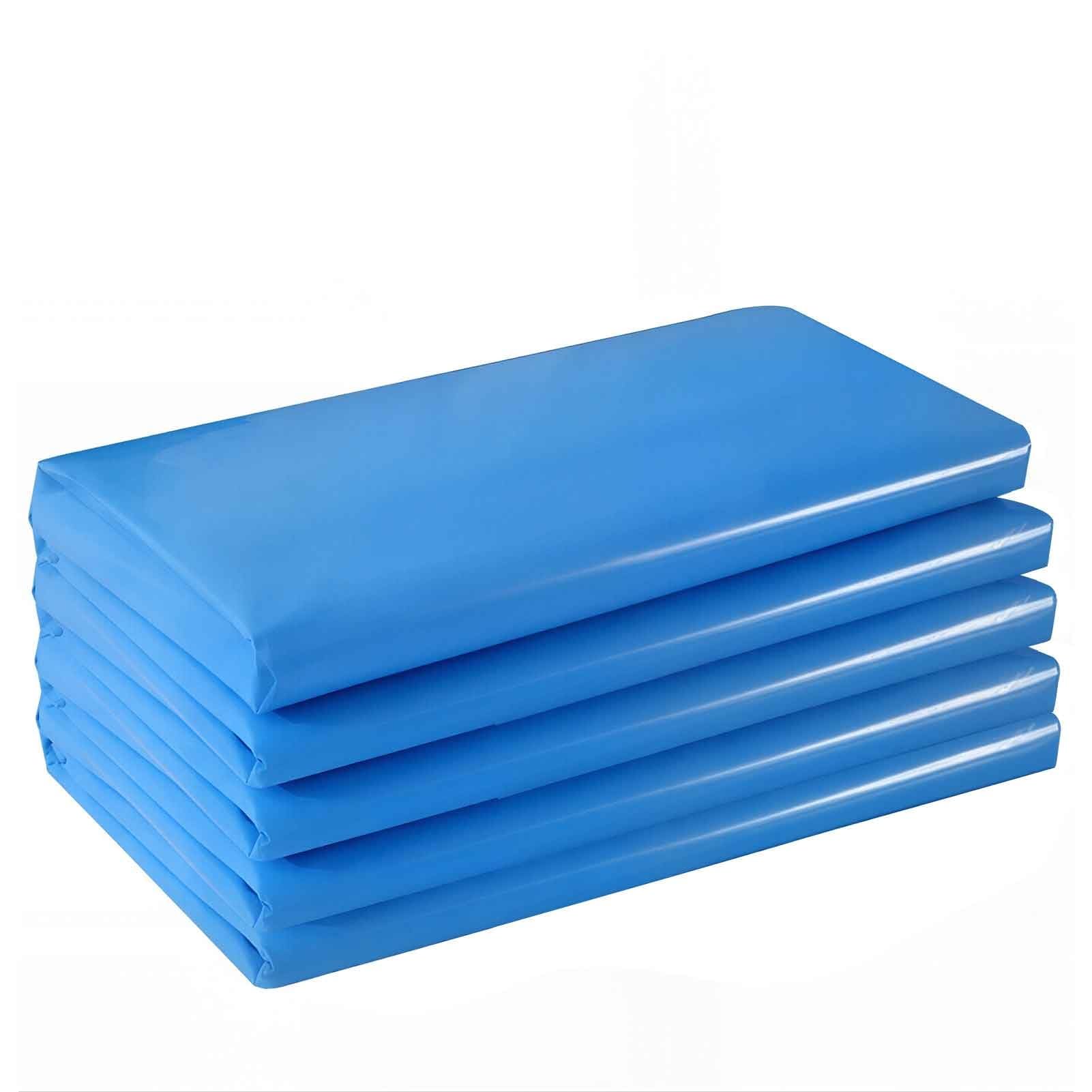 DMCHENGMA Easy-Cut Blue HDPE Pond Liner 6 Mil Thick - Flexible Waterproof Membrane for DIY Water Gardens, Koi Ponds & Waterfall Bases(4x8m(13.1x26.2ft))