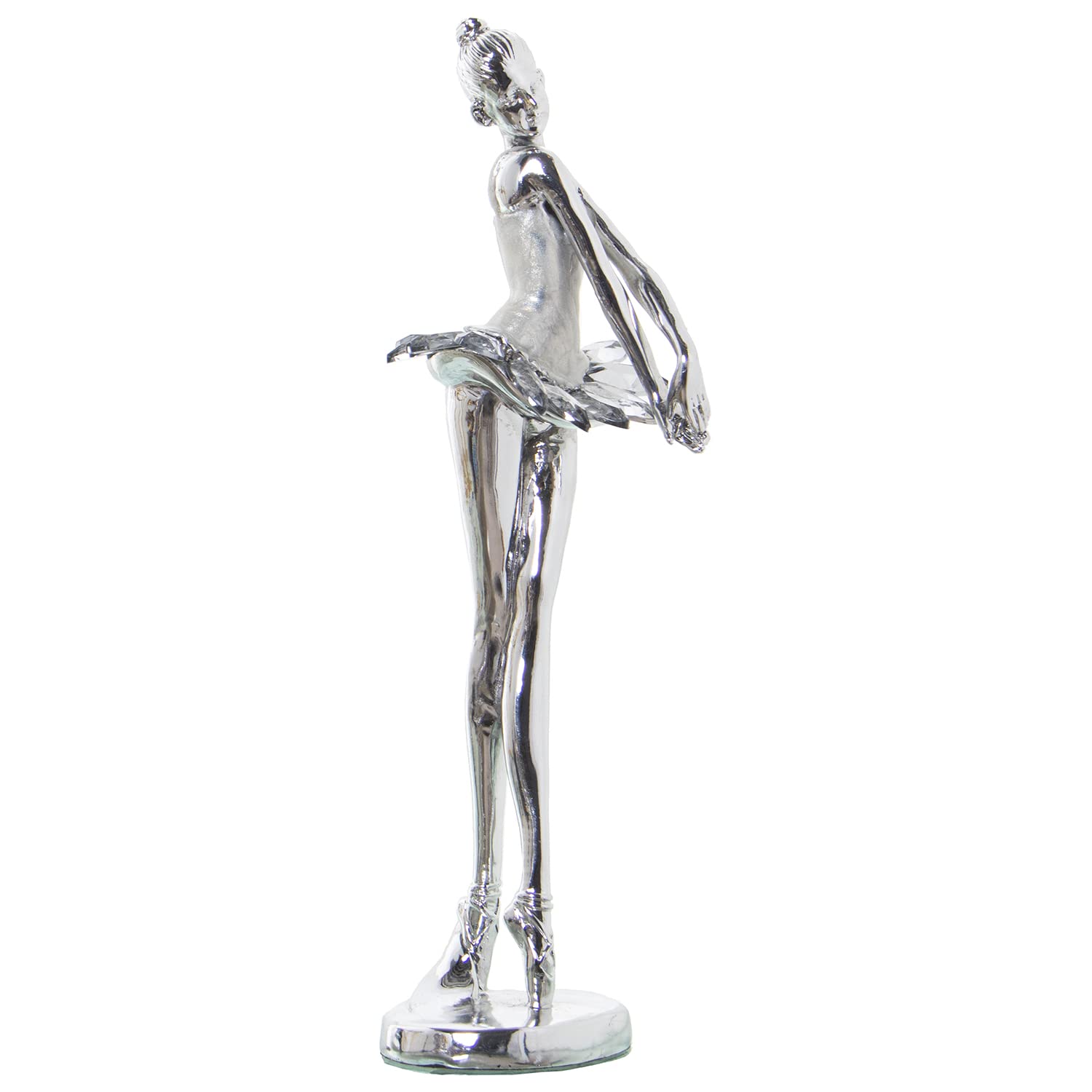 AlexandreHouse Figure Resin Balarine Plateada 8 x 7 x 26 cm, Multicolour - Image 3