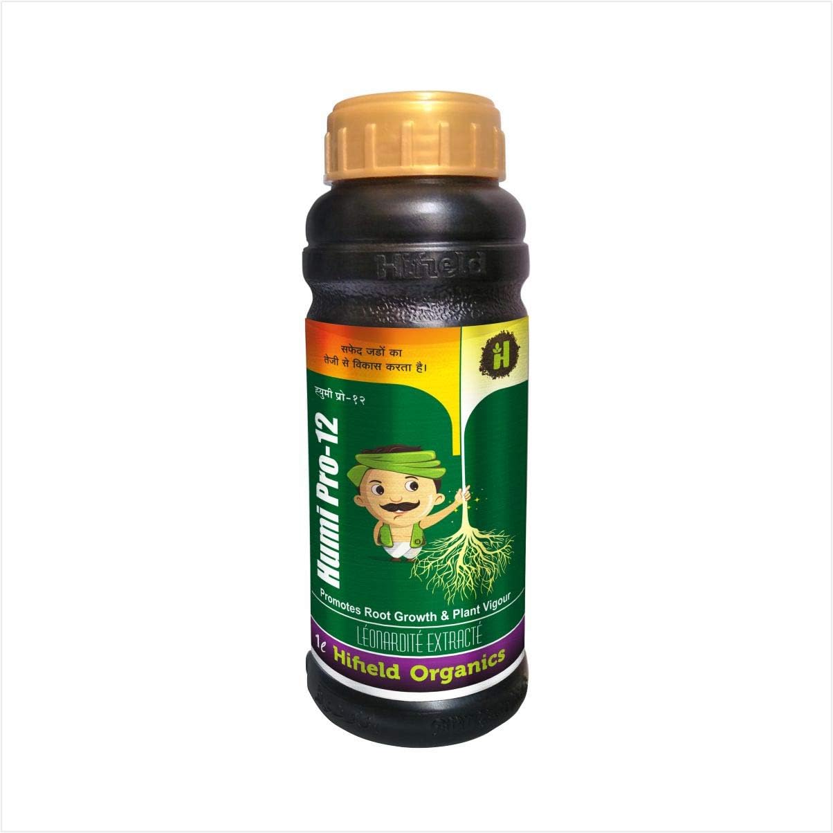 Hifield Humi Pro-12 Humic 6% Liquid – 1 ltr Organic Plant Growth Booster | Soil Conditioner & Root Enhancer | For Crops