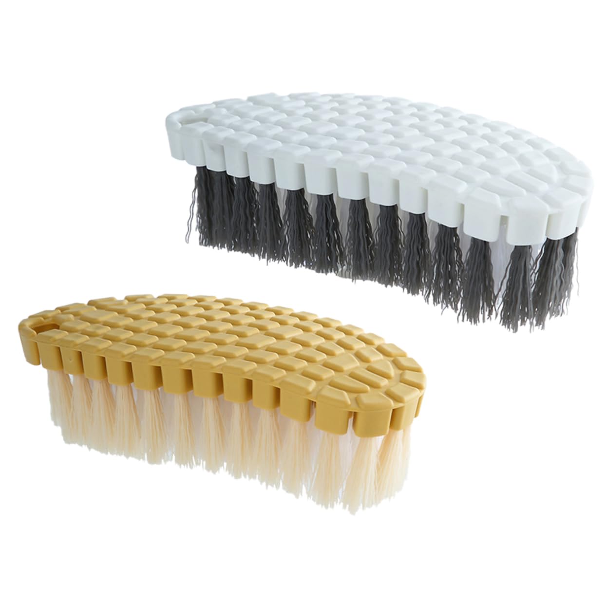 Cabilock 5 Set Pennello Per La Pulizia Del Setola Domestico Microfibra Scrubber Spazzolone Macchia Spazzola Per La Pulizia Accessori Per Il Bagno Spazzoloni Plastica 2 Pezzi * 5
