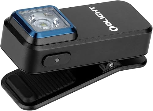 OLIGHT Oclip - Linterna EDC recargable de 300 lúmenes, doble fuente de luz, luz compacta con clip de bolsillo, práctica carga USB C, magnética