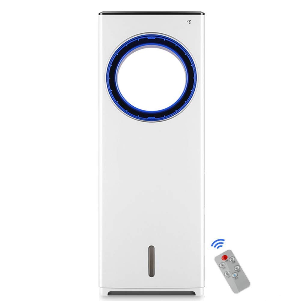 GHHVFEC Air Cooler Evaporative Fans Evaporative Cooler, Portable Bladeless Air Cooler,Electric Fan Humidifier with Remote Control 3 Modes, Air Conditioner for Home Office (Color