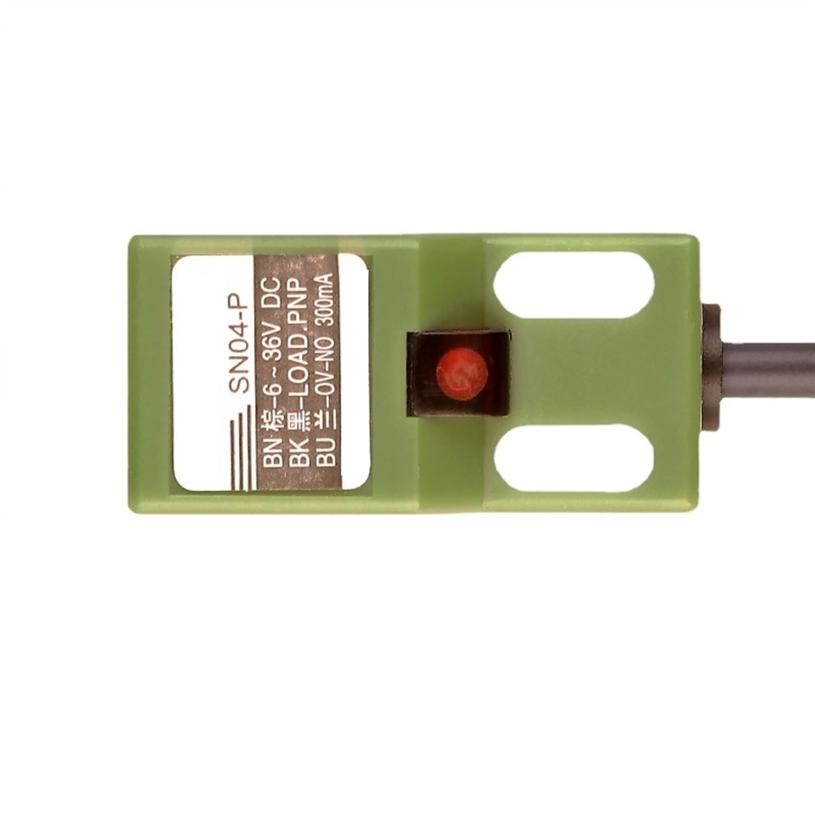 WBBAYDRFR 1pcs Square inductive proximity switch SN04-P DC three-wire NPN normally open metal sensor 6V24V36V(Npn no,3-GANG-5-30VDC)