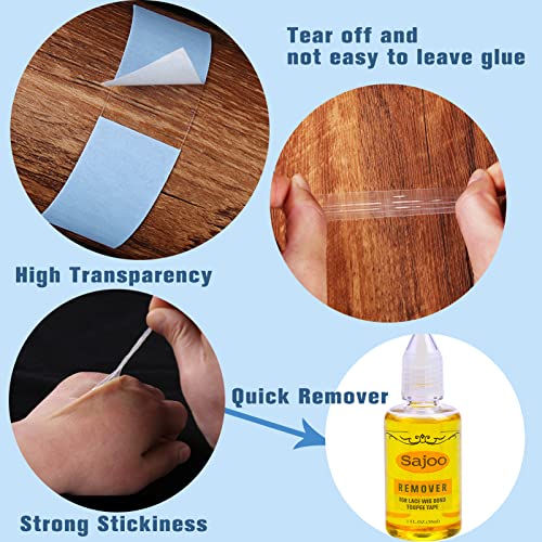 image for Sajoo 48 Piece Lace Front Wig Tape Lace Clear Toupee Tape Adhesive Tap