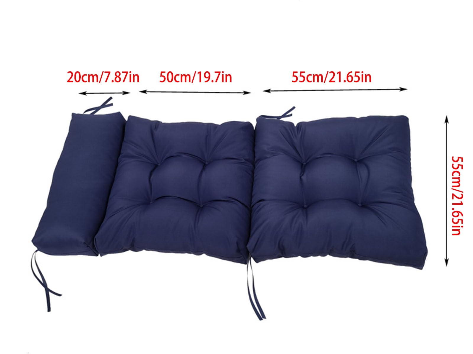 Cojines Sillas Jardin con Respaldo, Impermeable Cojin Silla Jardin para Sofá, Silla,Sillas Comedor(Coffee)