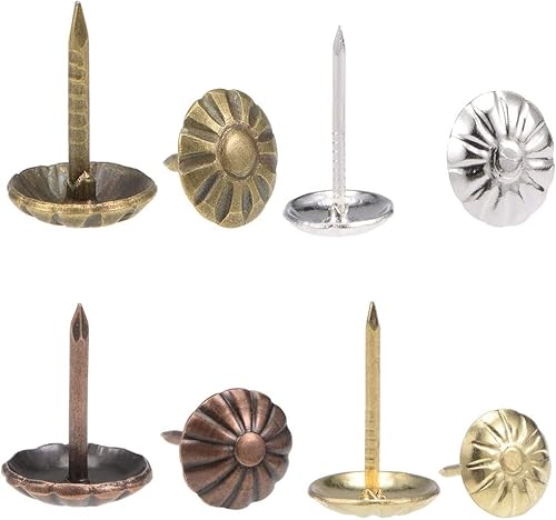 Tachuelas de Tapicería Antiguas 400PCS, Clavos Tachuelas para Muebles, Clavos de Tapicería de 7/16 Pulgadas para Sofá, Silla, Cama y Otros Muebles