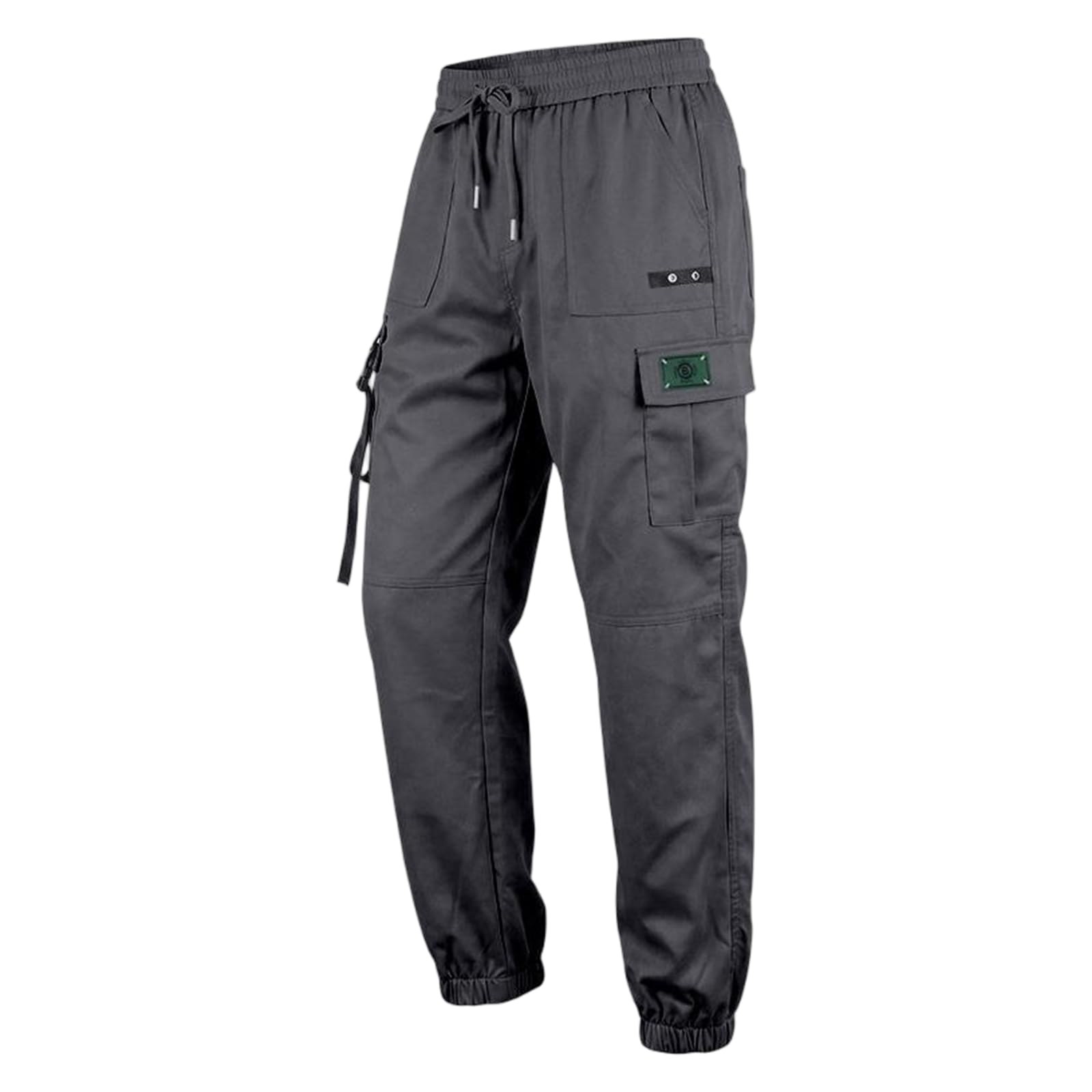 SOOUICKER Herren Stretch Cargohose Jogger Chino Hose mit Seitentaschen