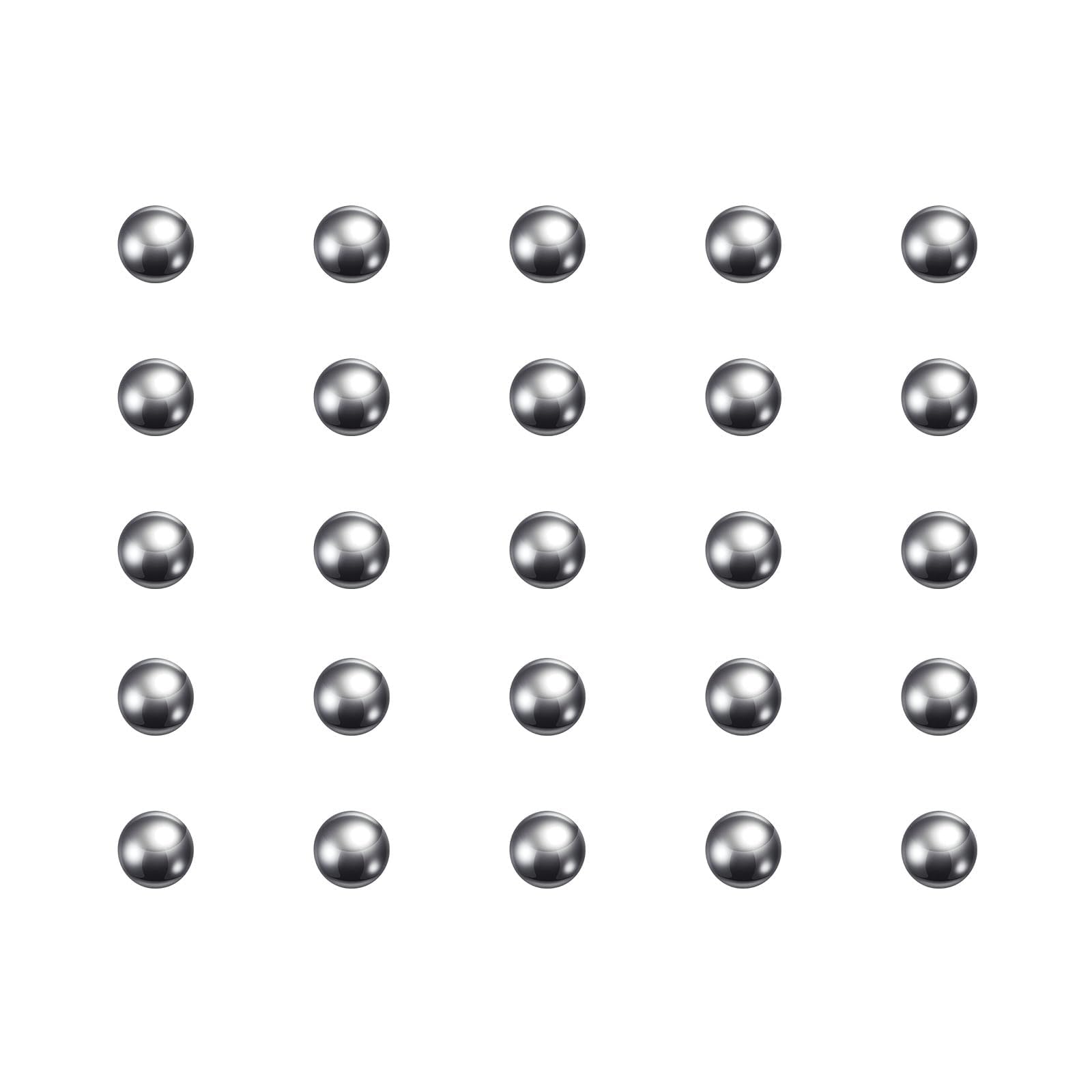 QUARKZMAN 120pz Precisione Sfere 2mm Diametro 440C Metallico di Precisione Cuscinetto a Sfera Inossidabile Acciaio G25 Sfere Acciaio per Cuscinetti