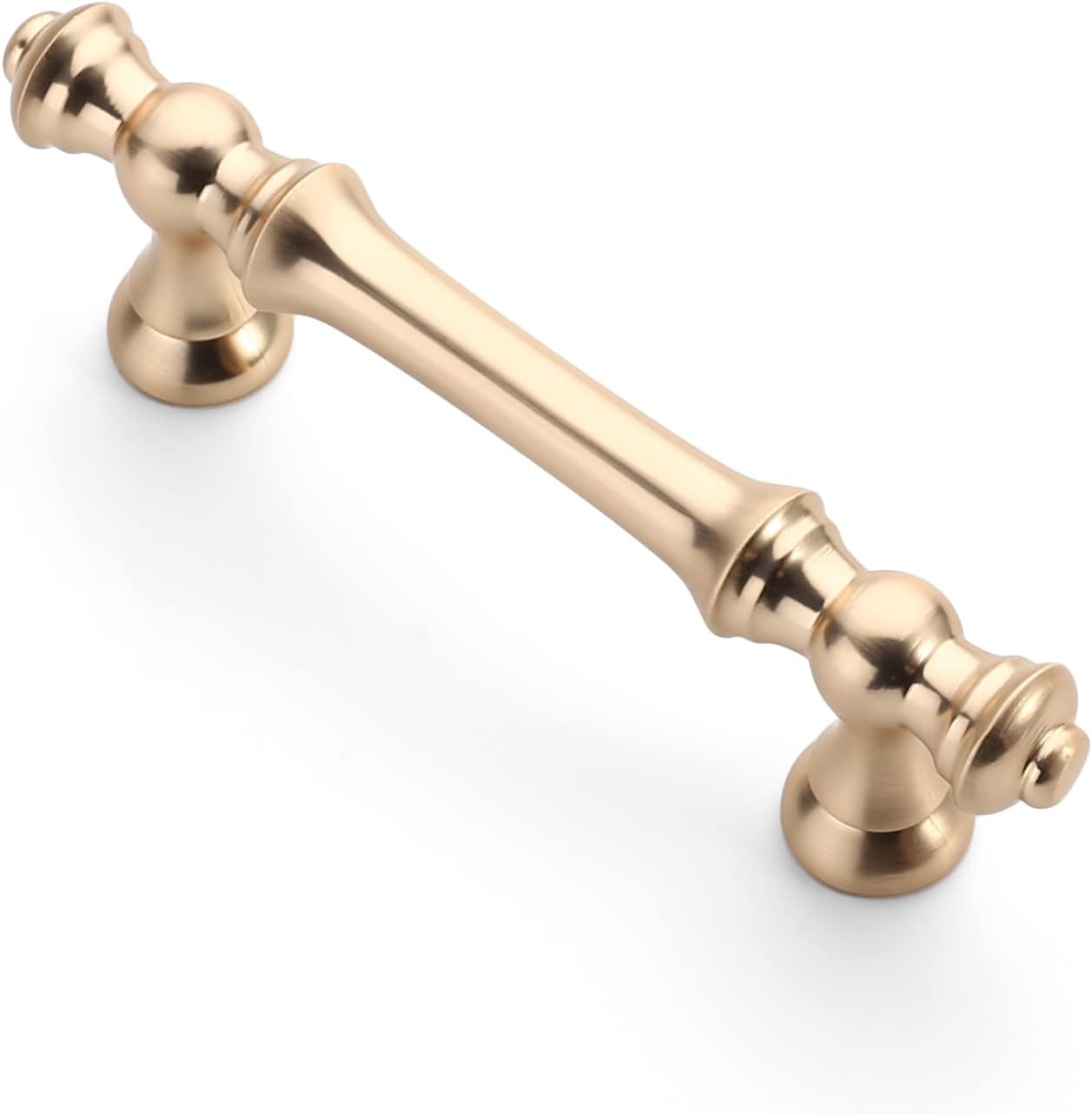 Asidrama 10 Pack 3 Inch(76mm) Brushed Brass Kitchen Cabinet Handles, Gold Cabinet Pulls Kitchen Cabinet Hardware for Cupboard Drawer Pulls