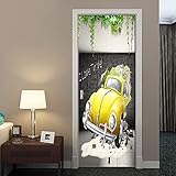 precio pintar puerta trasera coche 【Efectos 3D】Se combinan efectos visuales estereoscópicos 3D realistas, arte de impresión y diseño moderno, exquisitos adhesivos de pared que hacen que su casa sea más hermosa. Deja que te sientas relajado física y mentalmente.