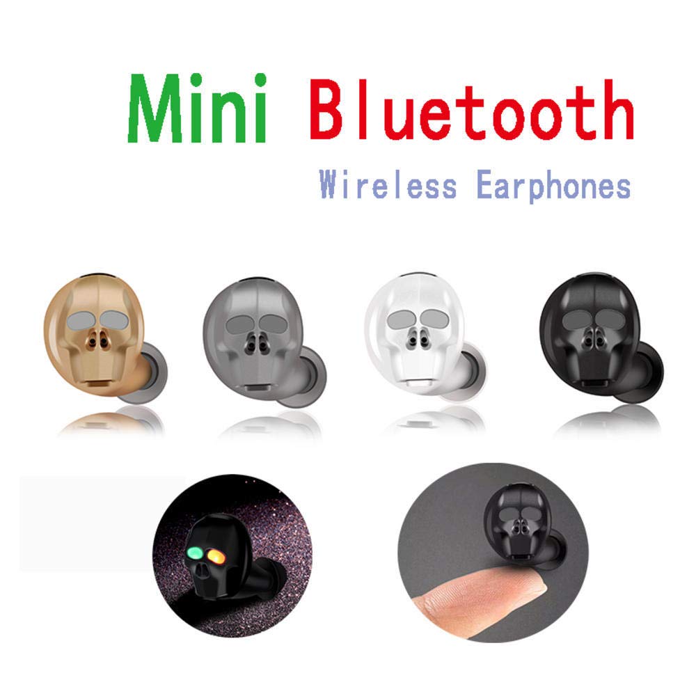 Bezprzewodowa słuchawka Bluetooth z kością czaszki z mikrofonem z redukcją szumów Hi-Fi zestaw głośnomówiący Bass Stereo Mini mikro słuchawka douszna Double the comfort