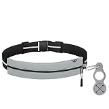 [MALFY] ピッタリフィット揺れない ランニングポーチ（グレー） (グレー)