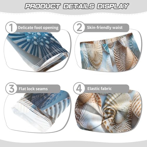 Toddler Girls Leggings Printed Yoga Pants Leggings Blue Green Cameo Shell for Kids3