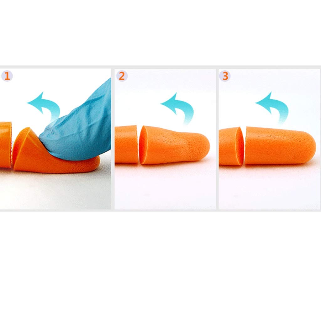 Earplug Súper insonorizadas sueño Anti-ronquidos Estudiante Lateral del sueño Anti-Ruido de la fábrica de artefactos Trabajo contra el Ruido (Color : 100 Pairs, Size : M)