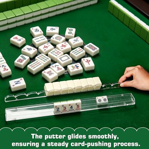 4 piezas soportes acrílicos para Mahjong con empujadores miniatura 2
