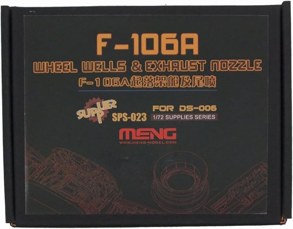 Mon Model MENSPS-023 1/72 F-106A Leg Storage Room and Exhaust Nozzle, Resin Plastic Model